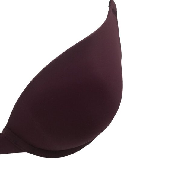 Victorias Secret PINK Pushup Underwire Multiway Bra Size 32C Plum Demi Padded - Picture 5 of 10